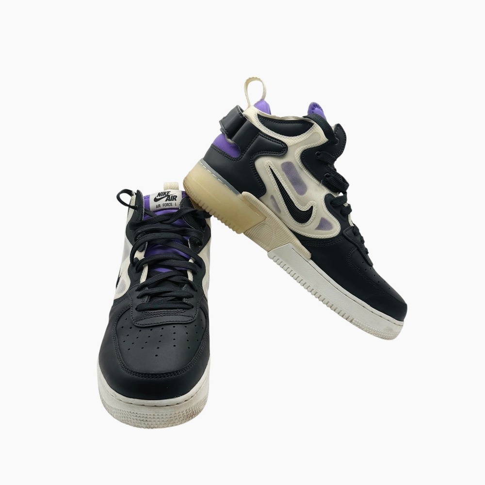 Nike Air Force 1‎ Mid React 'Off Noir Action Grape' DQ1872-001 Sz 11